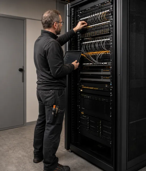 Professionelle Installation und Inbetriebnahme einer Netzwerkinfrastruktur